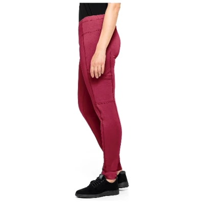 Yoga-Leggings mit Ziernähten aus Bio-Baumwolle, beere 38