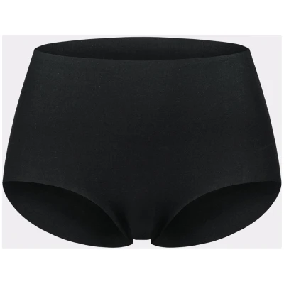 erlich textil Casual Cotton High Waist Slip für Frauen aus Baumwolle (aus kontrolliert biologischem Anbau) in schwarz