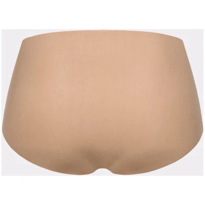 erlich textil Casual Cotton High Waist Slip für Frauen aus Baumwolle (aus kontrolliert biologischem Anbau) in ton