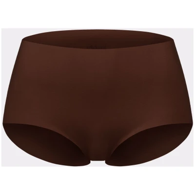 erlich textil Casual Cotton High Waist Slip für Frauen aus Baumwolle (aus kontrolliert biologischem Anbau) in umbra