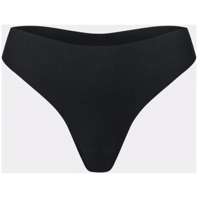 erlich textil Casual Cotton String für Frauen aus Baumwolle (aus kontrolliert biologischem Anbau) in schwarz