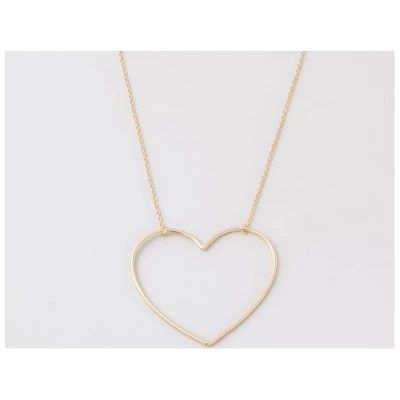 fejn jewelry Kette 'big heart' - mit großem Herz