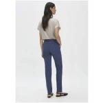 hessnatur Damen Chino Straight Leg Regular aus Bio-Baumwolle - blau - Größe 36