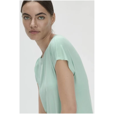 hessnatur Damen Nachthemd Regular PURE FLOW aus TENCEL™ Modal - grün - Größe 44