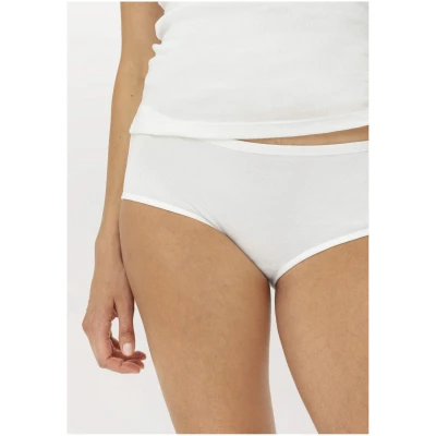hessnatur Damen Panty Regular Cut im 2er-Pack PURE COTTON aus Bio-Baumwolle - weiß - Größe 36