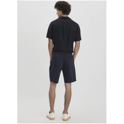 hessnatur Herren Chino Shorts Relaxed aus Bio-Baumwolle - blau - Größe 38