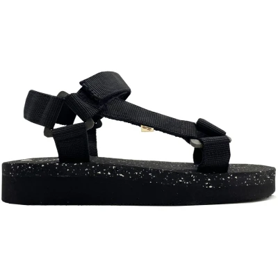 thies Damen vegan Eco Trek Sandale Vegan Schwarz (W/X)