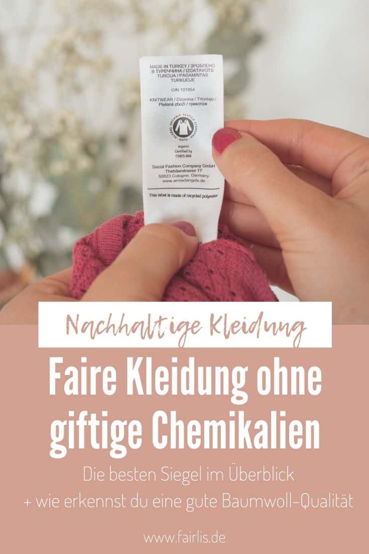 Faire Kleidung ohne giftige Chemikalien - Die besten Siegel im Überblick