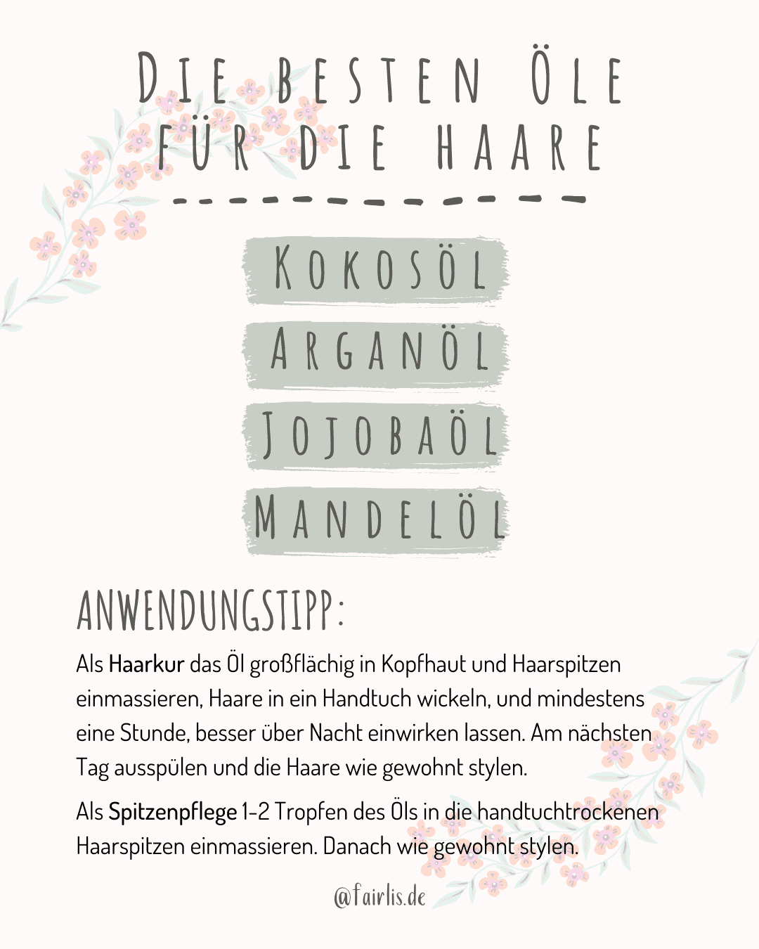Die besten Öle für die Haare