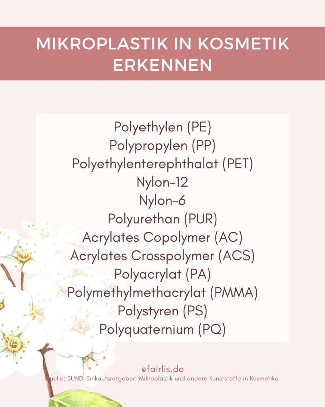 Mikroplastik in Kosmetik erkennen 