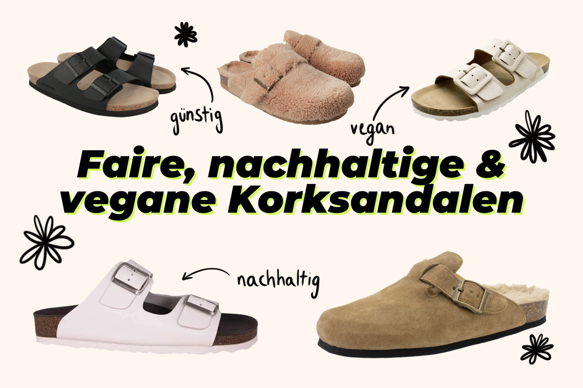 Vegane, günstige, faire und nachhaltige Korksandalen
