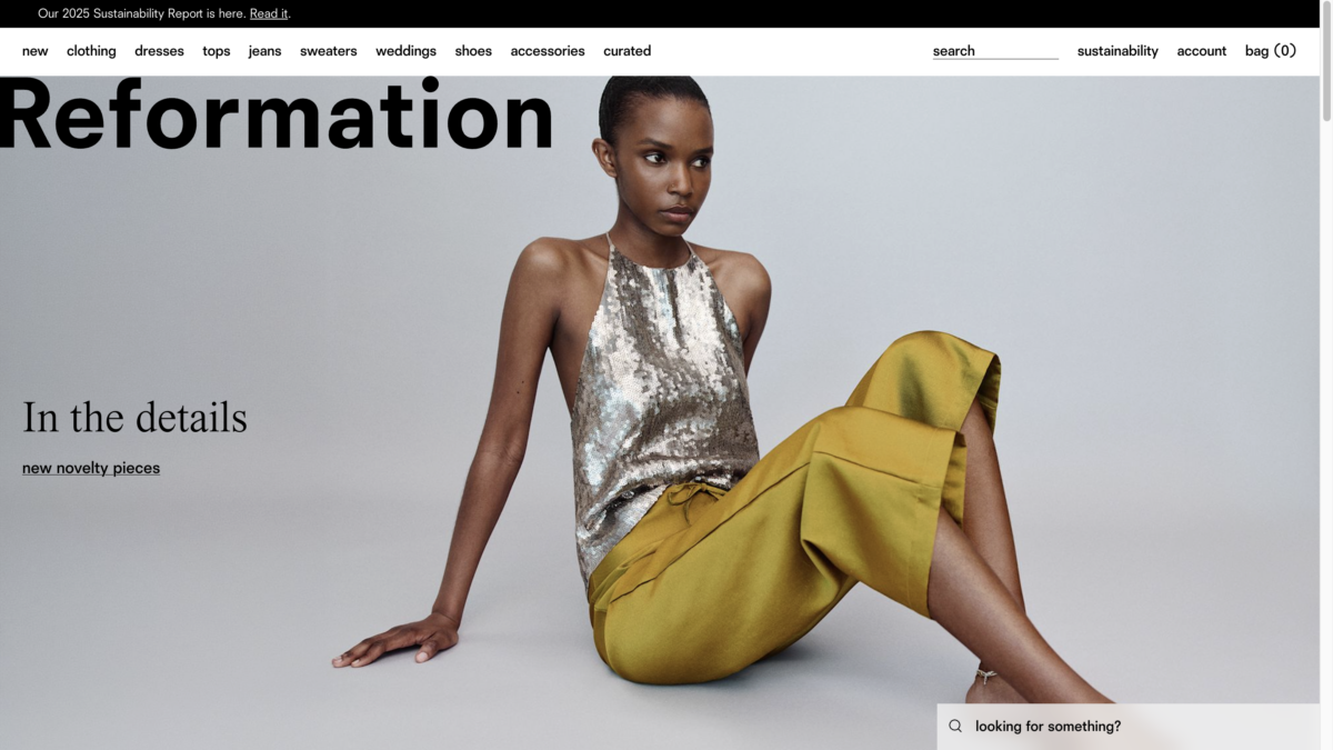 Screenshot der Website reformation